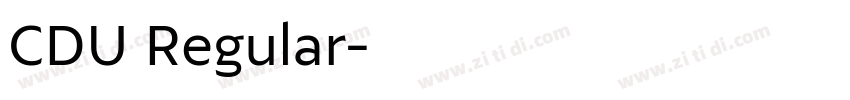 CDU Regular字体转换